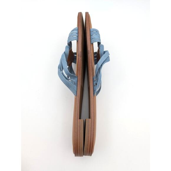 Kensie Raine Knotted Slide Sandal Slip On Women's Denim Blue Size US8.5M EU39 - Picture 6 of 11